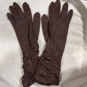 Elegant Vintage Brown Women's Gloves
